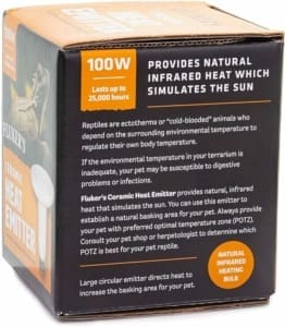 fluker's 100 watt ceramic heat emitter